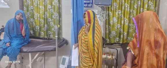 जिला अस्पताल में मौजूद देवरानी-जेठानी।