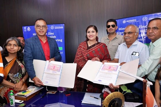 Rajsamand: Kabra-Kotdi Gram Panchayats to get permanent water solution MOU signed between Hindustan Zinc-PHED