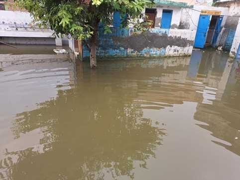 Some schools are waterlogged, while some are running classes in dilapidated schools