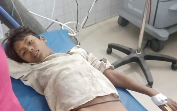 A crocodile attacked a boy who went to defecate