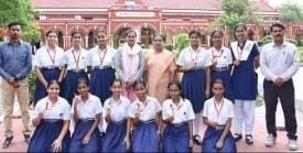 Students of St. Mary's School won 36 medals in athletics tournament