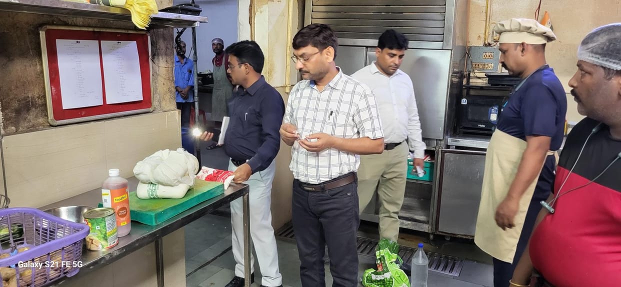 Samples were taken for paneer and dosa, 11 bottles of sauce were destroyed