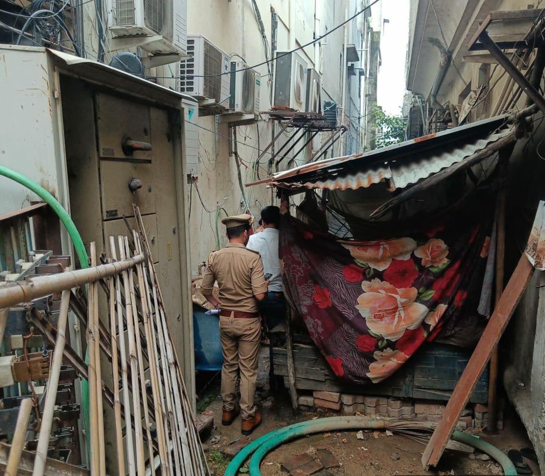 They were building a hut inside the transformer net
