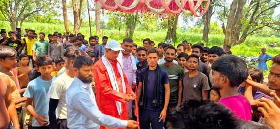 Harsinghpur's team won in Kabaddi