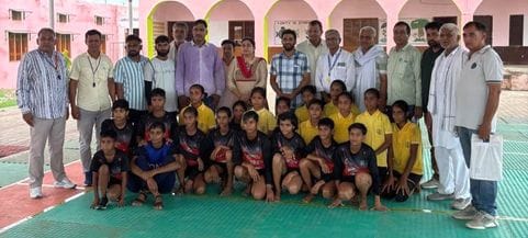 The team of Khardwal Government School stood first in Kabaddi Under-14