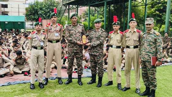 NCC cadets were honored in the Army Camp