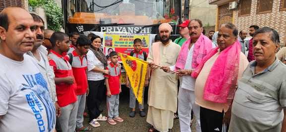 Baba Sukh Shah blessed the visually impaired children