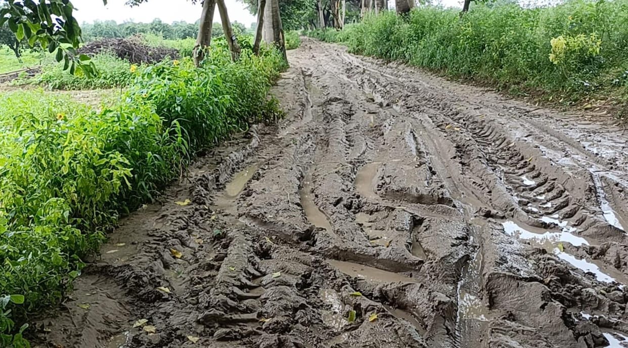mud in road