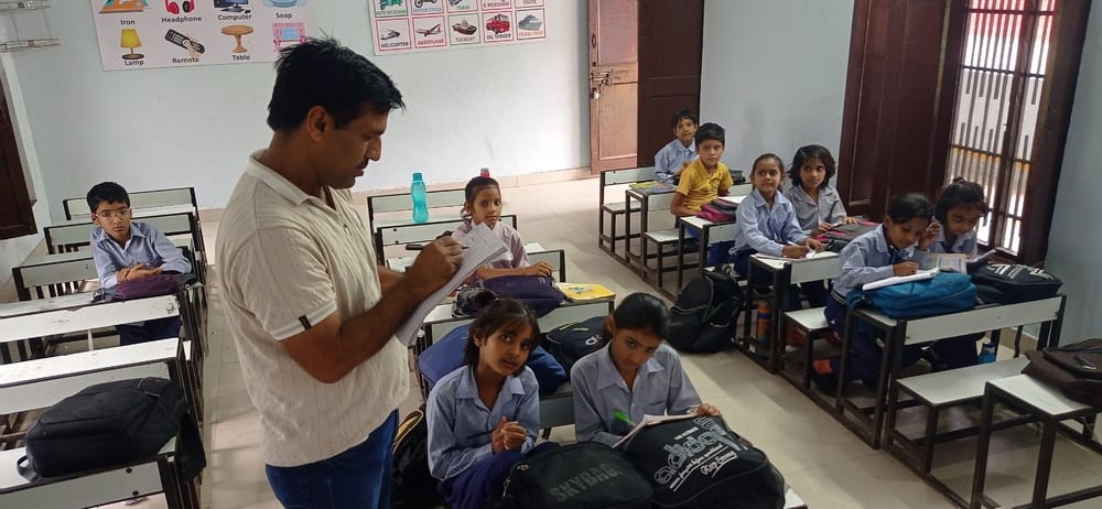 Along with studies, children should not become victims of accidents, teachers are keeping a watch
