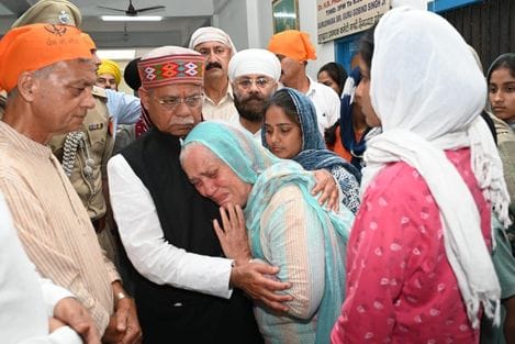 Governor visits disaster affected areas of Mandi