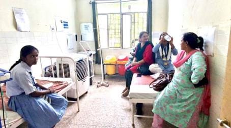 Two girl students injured after ceiling fan falls