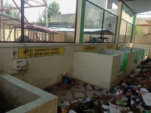 No electricity connection in solid waste management center