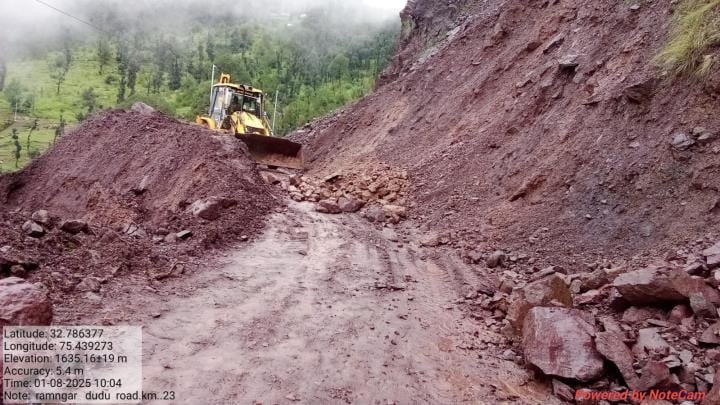 Udhampur, Ramnagar Basantgarh, LandSlide