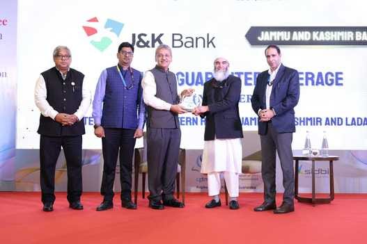 JK Bank gets CGTMSE Award for giving maximum guarantee to MSME