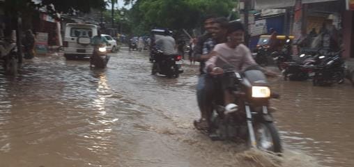 Heavy rain throughout the day, relief from humidity