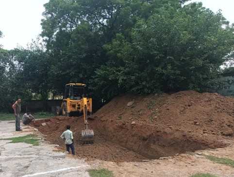Work on the digital library to be built with a cost of Rs. 3.25 crores has begun