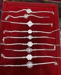 Sarafa Bazar decorated with gold and silver rakhis