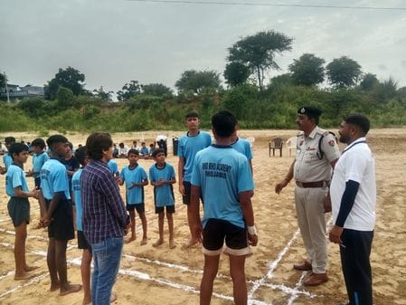 Kho-kho competition organized in village Bhojavas