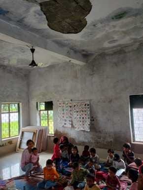 Guruji is shaping the future of children under crumbling walls and leaking roof