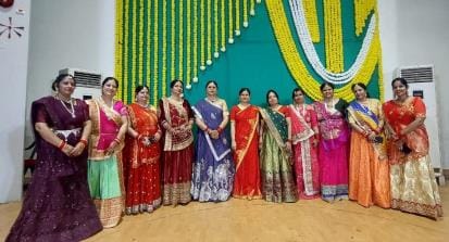 Women danced in traditional attire