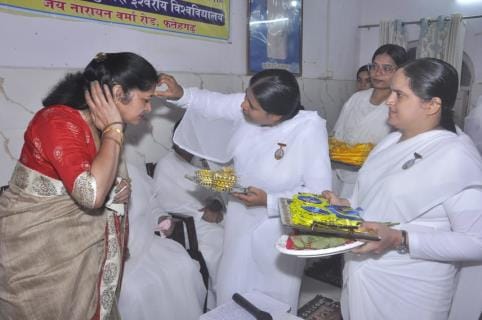 To become brave, one needs to get a Rakhi tied by ascetic sisters