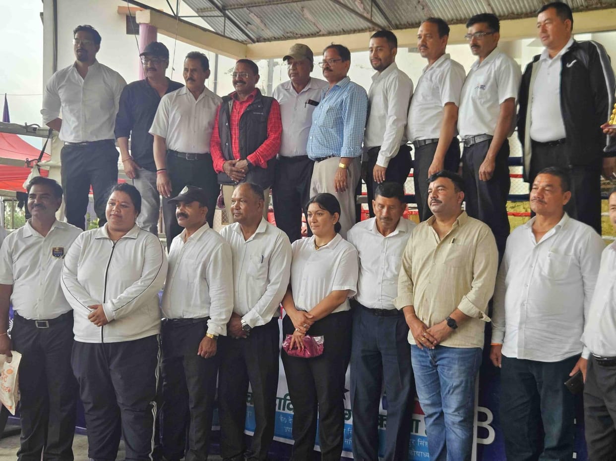 Winners and runners-up of boxing competition honoured