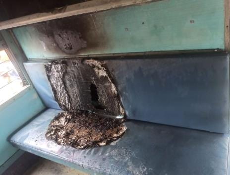 Fire broke out in the bogie of Bharatpur-Kasganj passenger train