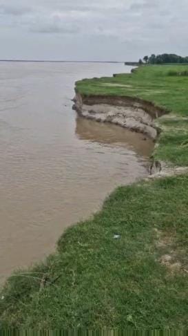 Water level of Saryu river increased in Devranchal, concern increased due to erosion