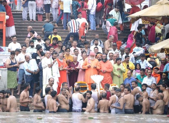 Bathing of forms of Lord Shiva