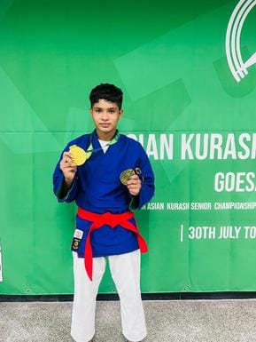 Khushi won gold medal in Asian Kurash Championship
