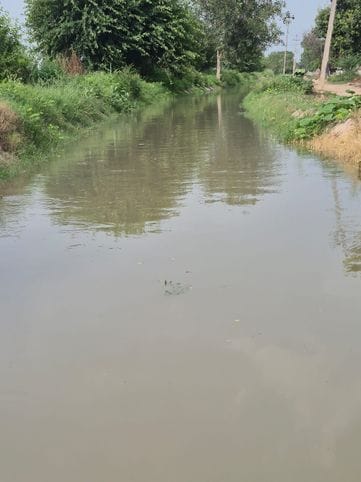Farmers are happy with the canal water flowing in Barsola Minor for two months