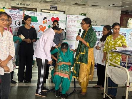 Explain the benefits of breastfeeding through drama