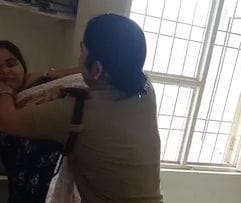 A woman created a ruckus at PGI and even clashed with the police