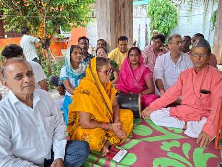 Rudrabhishek was performed in Manokamna temple, women performed Sankirtan