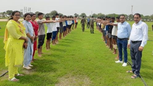 Students showed their strength in NCC recruitment, 115 participated