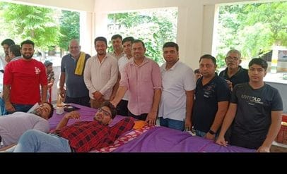 Camp organized on father's death anniversary