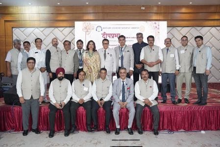 Puneet became the Rotary Club of Sonipat Ardent President