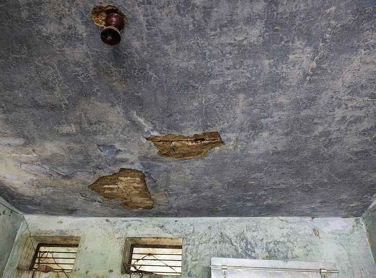 Chaos... School is dilapidated, two classes are running in one room