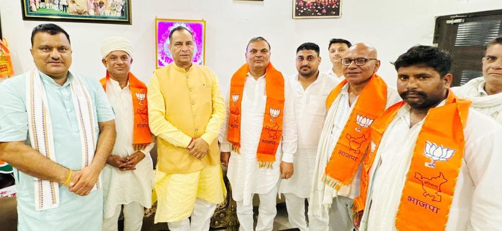 Setback to JJP, former constituency president Pawan Sharma joins BJP