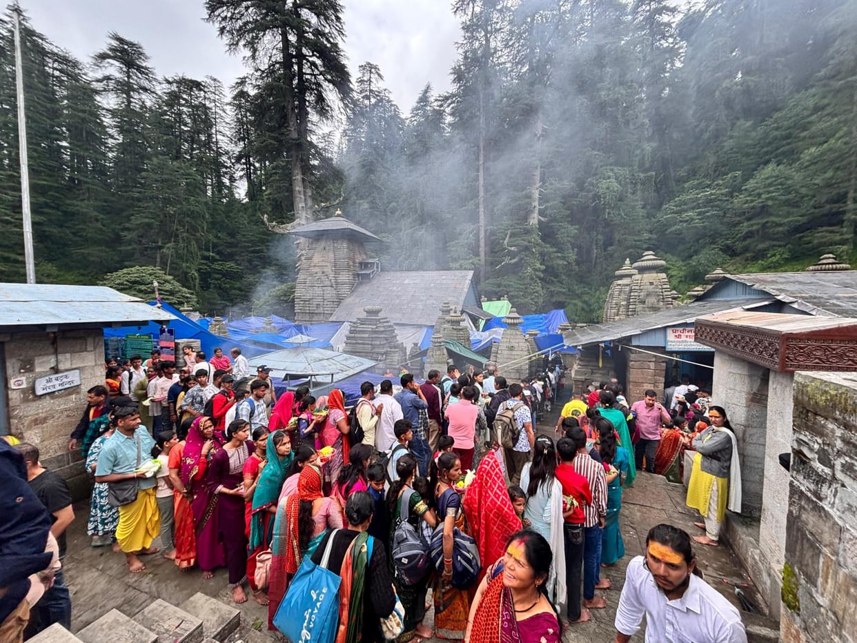 Om Namah Shivaya resonated in Shiva temples