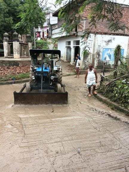 Water came out from the villages of the ravine belt