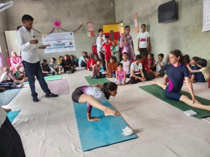 Sulochana won the yoga competition for women aged 35 to 45 years