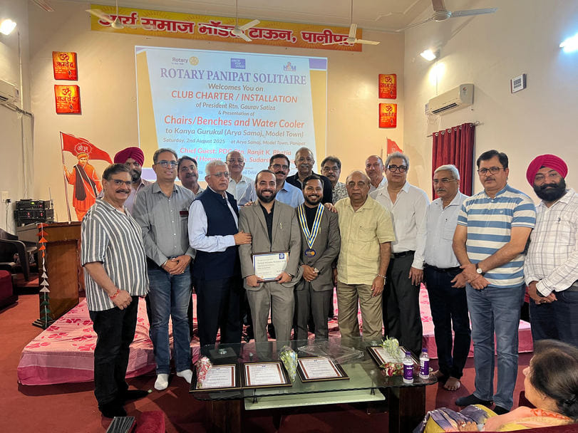 Gaurav Taneja became the president of Rotary Club