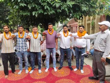 Pravesh Saini was made the head of the union for the fifth time