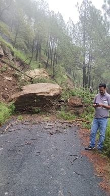 Roads around Nitthar blocked due to heavy rain