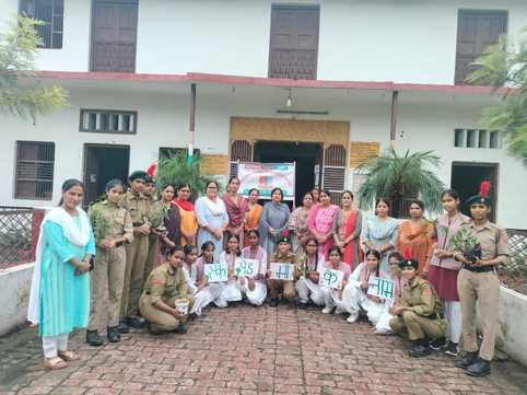NCC cadets planted saplings