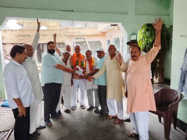 Welcomed on return after travelling 3600 kms on foot