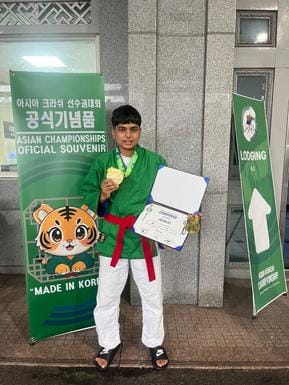 Simran Caro won gold medal in Korea