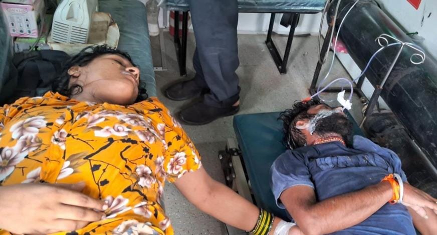 The couple consumed poison, the husband's condition is critical, admitted