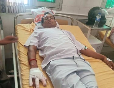 Two bike riders were injured after being hit by a Chinese-made manjha